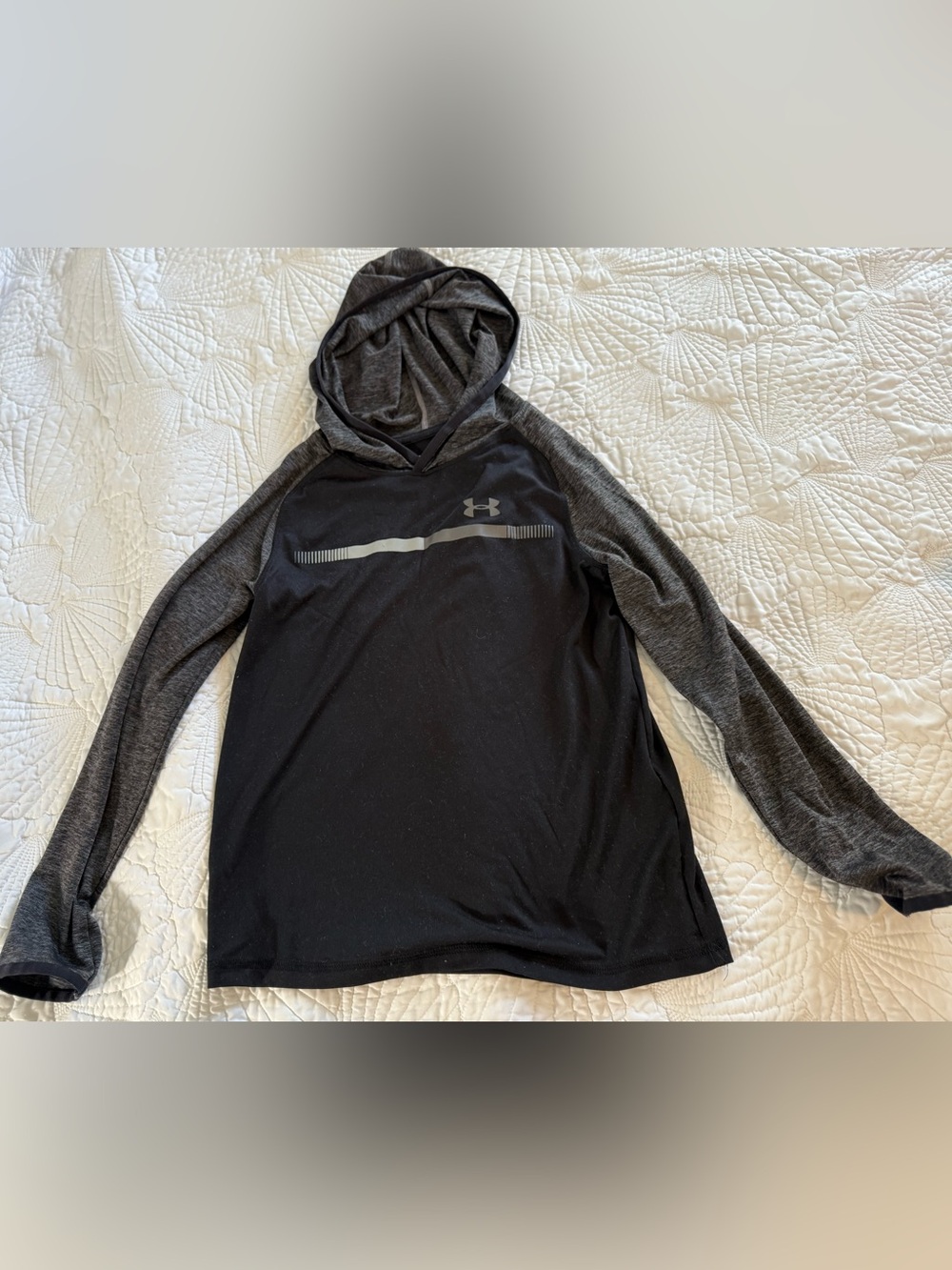 Under Armour Black Hooded HeatGear Top